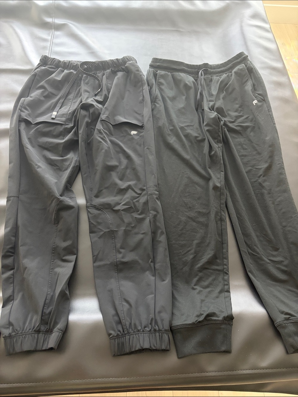 Two Black Athletic Joggers Fabletics - adult small